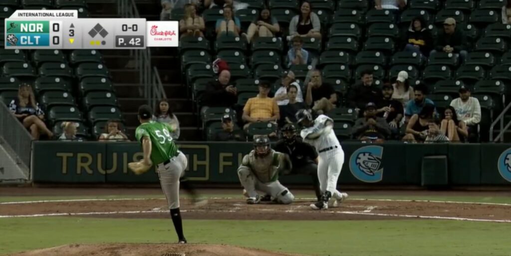 Jason Matthews hits homer on Vs. Cancer night
