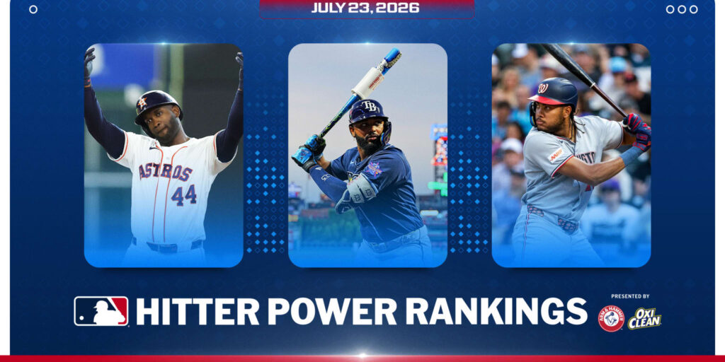 MLB Hitter Power Rankings for July 23, 2026