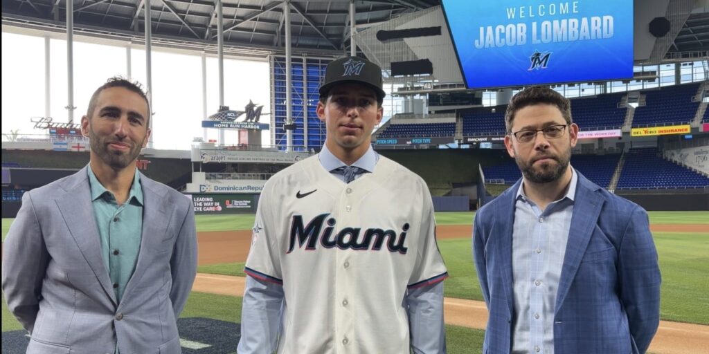 Marlins sign first-round pick and Miami native Jacob Lombard