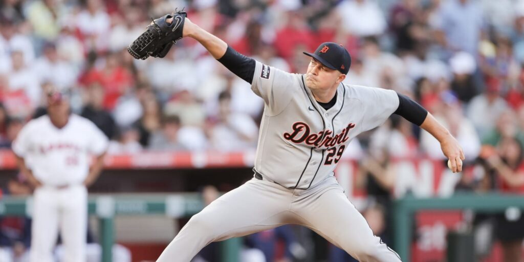 Tarik Skubal strikes out nine in seven innings against Angels Tarik Skubal strikes out nine in seven innings against Angels