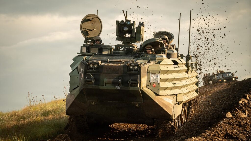 The last Marine Corps AAVs had their final field exercise The last Marine Corps AAVs had their final field exercise
