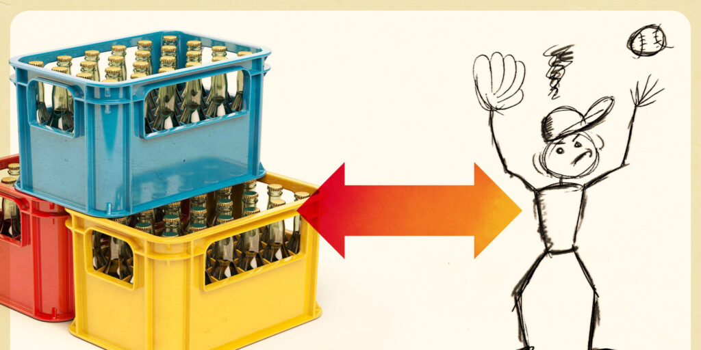 The pitcher traded for 60 cases of beer