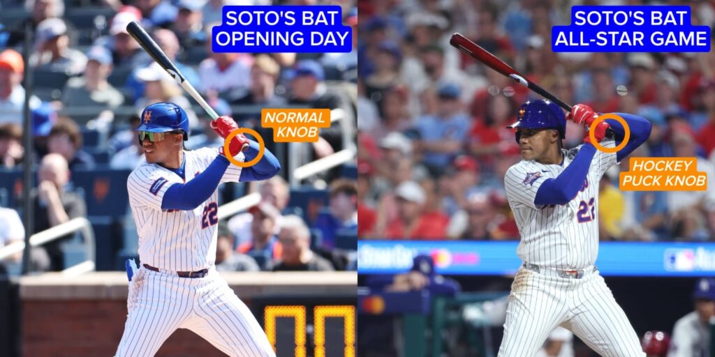 Why Juan Soto changed to a hockey puck knob bat this season