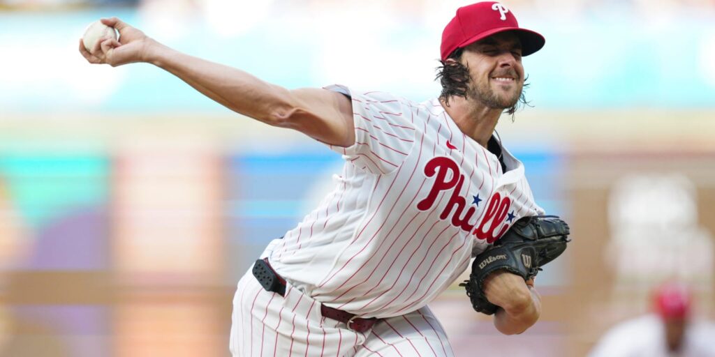 Aaron Nola tosses seven innings in sweep of Marlins