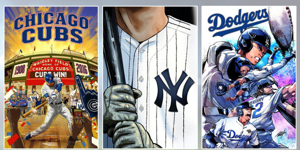 All Baseball Comics has Yankees, Dodgers, Cubs issues