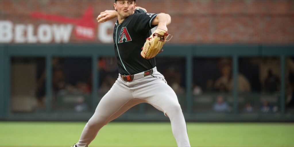 Brandon Pfaadt pitches seven scoreless innings against Braves