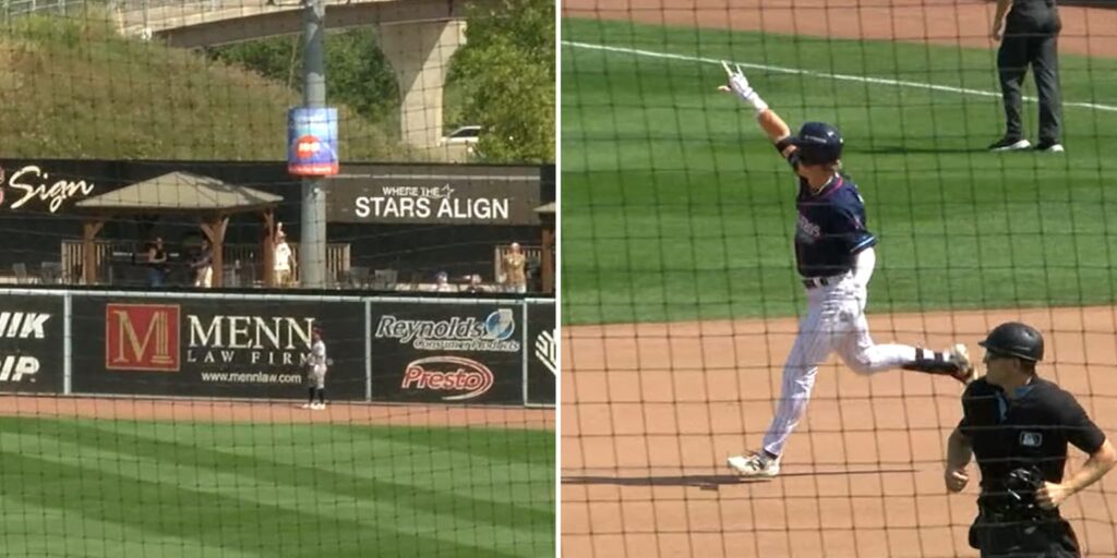 Brewers Sawyer Strosnider hits first pro homer to dad
