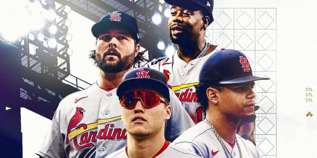 Cardinals wearing navy caps on road in 2026 Cardinals wearing navy caps on road in 2026