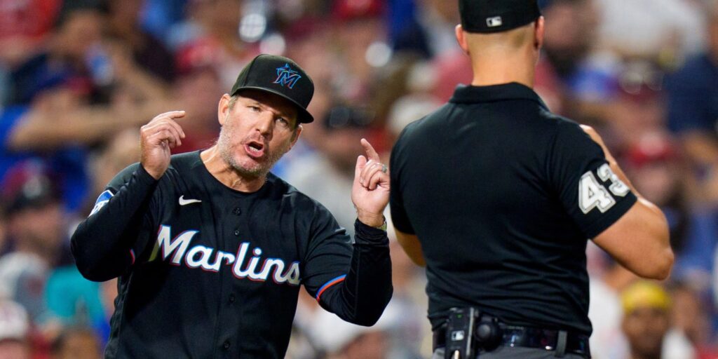 Clayton McCullough ejected after arguing replay review Clayton McCullough ejected after arguing replay review