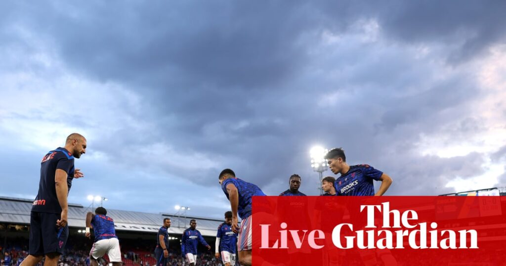 Crystal Palace v Manchester City: Premier League – live | Premier League
