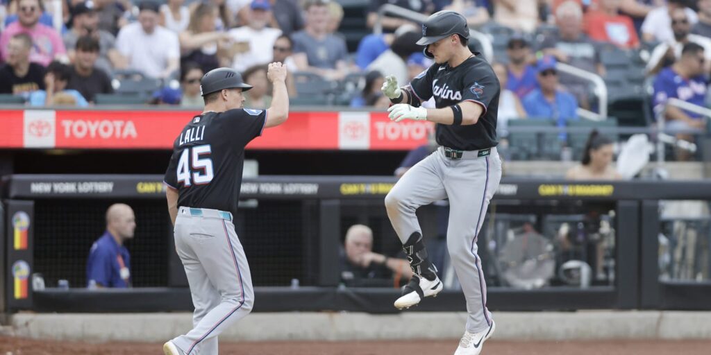 Griffin Conine, Liam Hicks lead Marlins' win over Mets
