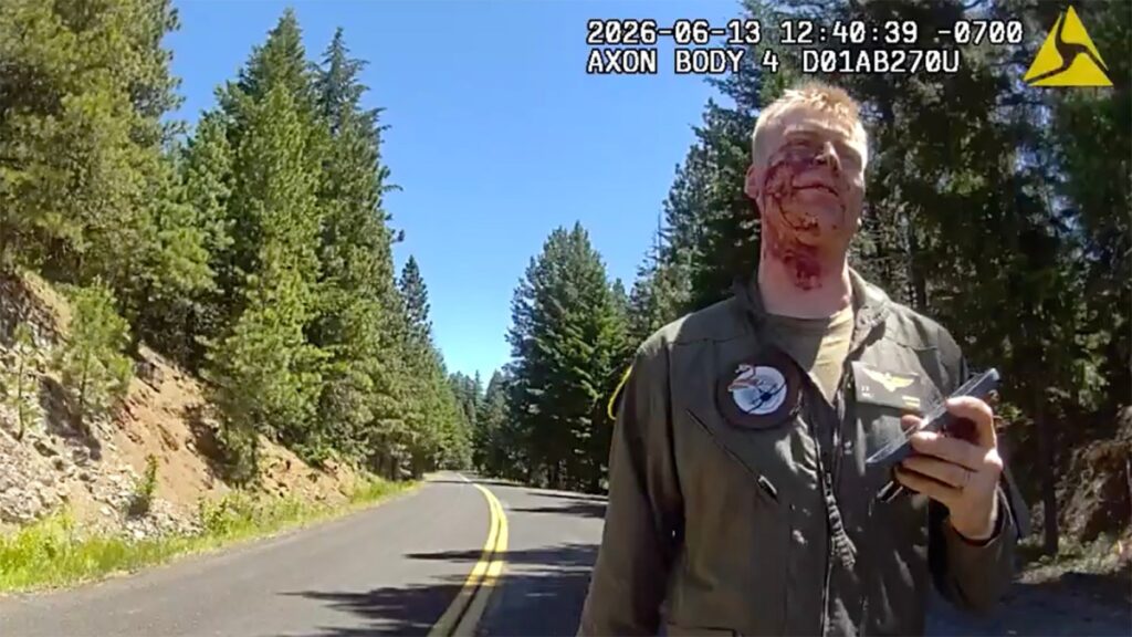 'I just crashed’ — New footage shows Marine after F-18 ejection
