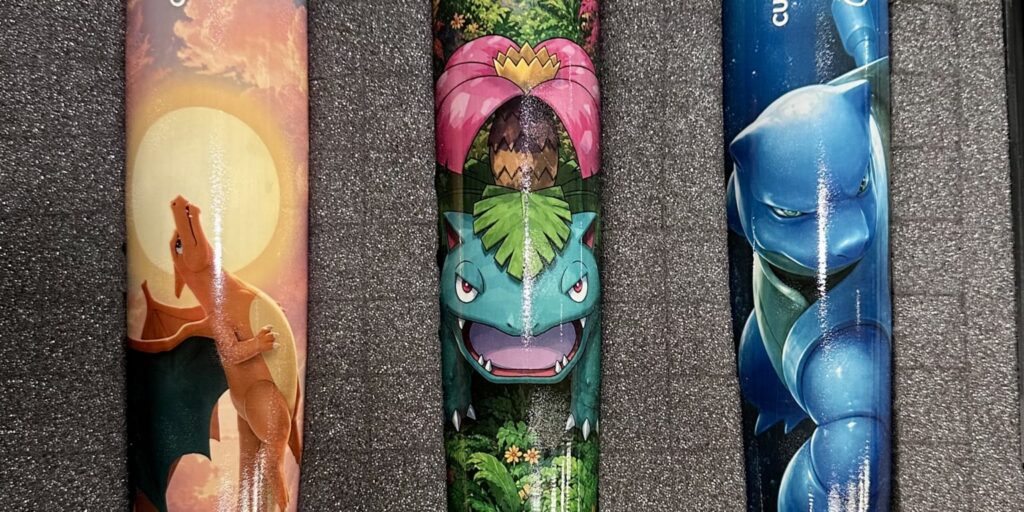 Jake Mangum custom Pokémon bats for Players' Weekend