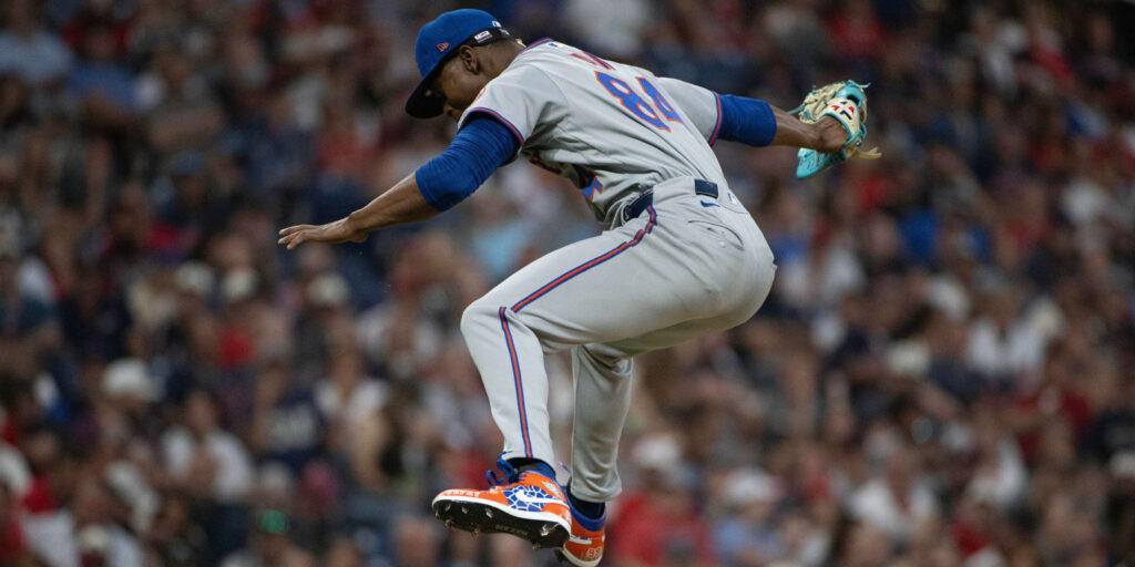 Jefry Yan celebrates after strikeouts in MLB debut