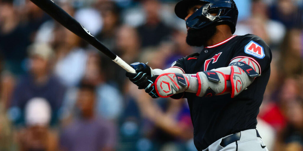 Jo Adell stays hot at plate in Guardians win over Rockies