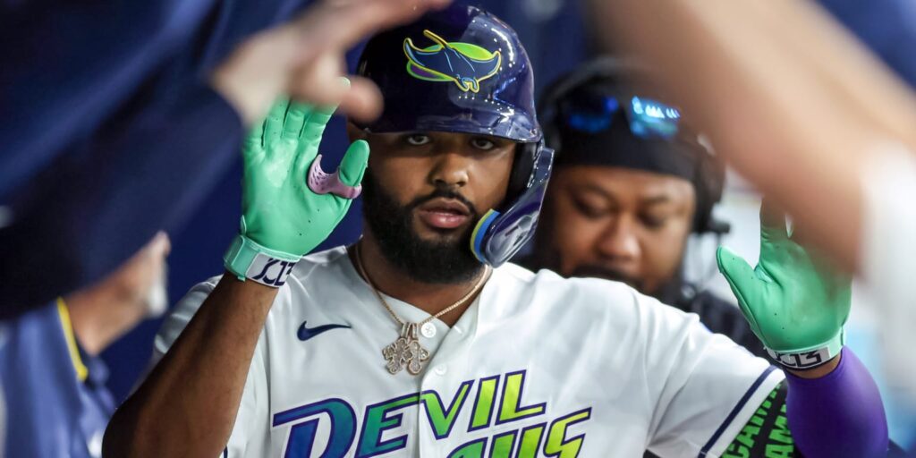 Junior Caminero hits 30 homers for second straight season