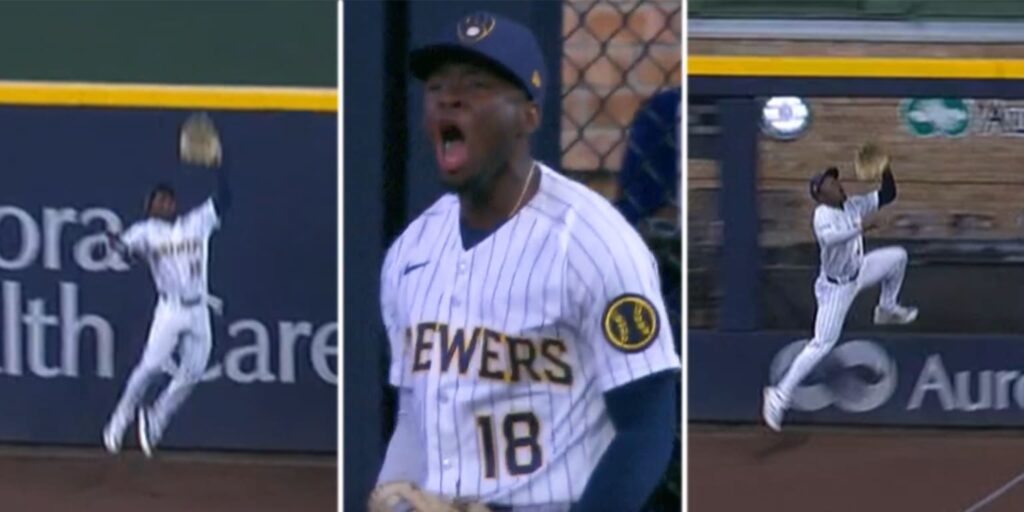 Luis Lara makes two amazing catches in Brewers' win vs. Twins