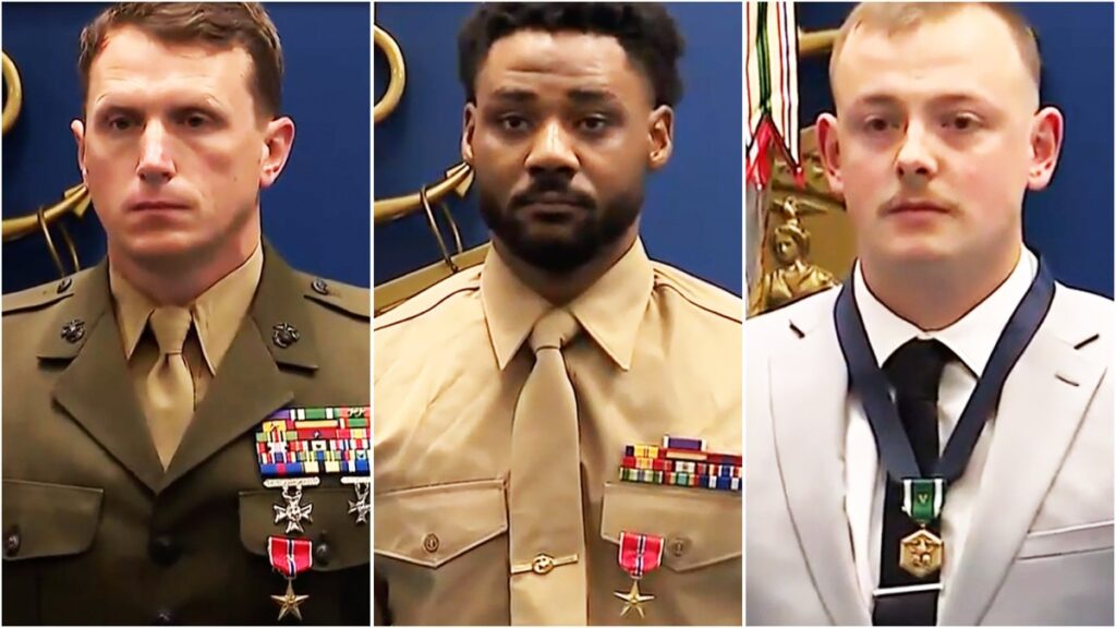 Marines at Abbey Gate receive upgraded Bronze Star medals