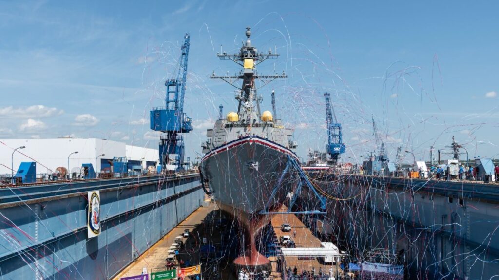 Navy christens destroyer named for Medal of Honor recipient