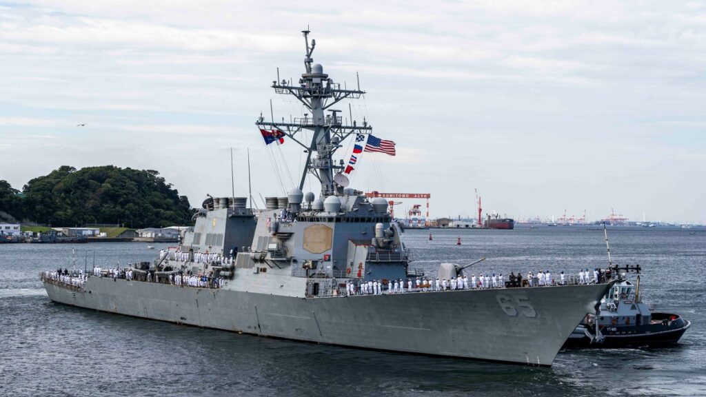 Navy investigates destroyer’s power loss in South China Sea
