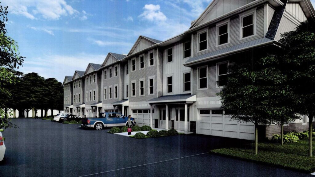 New Townhouse Development Planned for Downtown Verona 21 25 Grove Ave Verona Renderings 1
