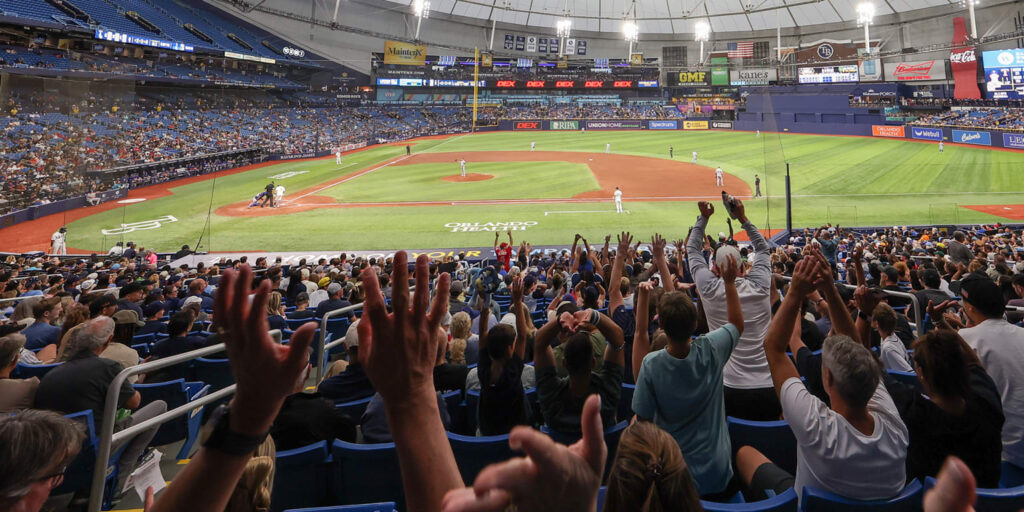 Rays open Tropicana Field upper deck for game vs. Orioles
