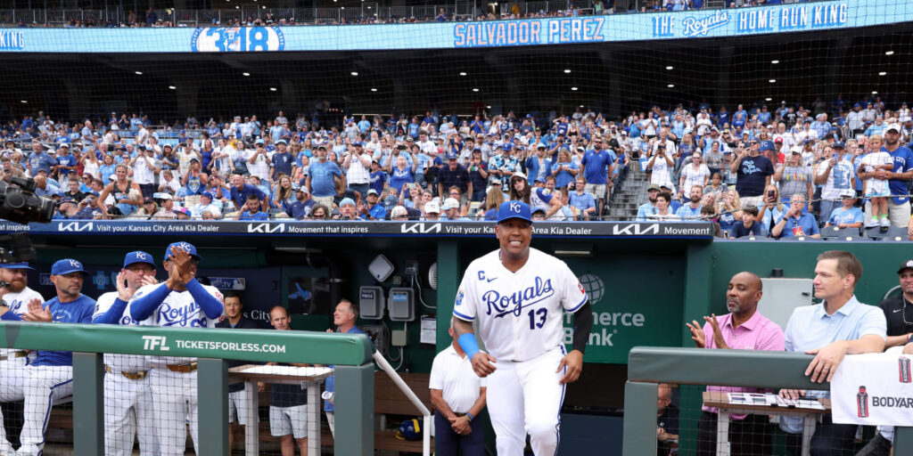 Royals honor Salvador Perez in pregame ceremony for breaking franchise home run record Royals honor Salvador Perez in pregame ceremony for breaking franchise home run record