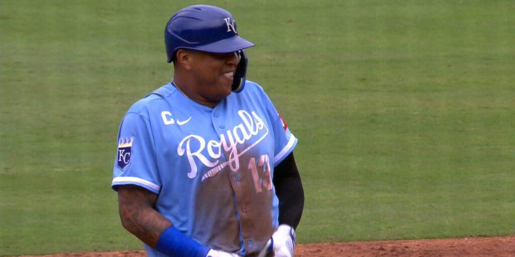 Salvador Perez steals his first base since 2021 Salvador Perez steals his first base since 2021