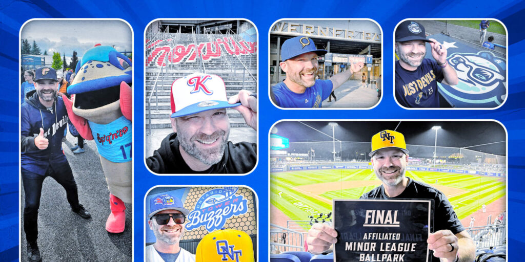The Peanut Guy Erik Mertens has visited every MiLB and MLB ballpark