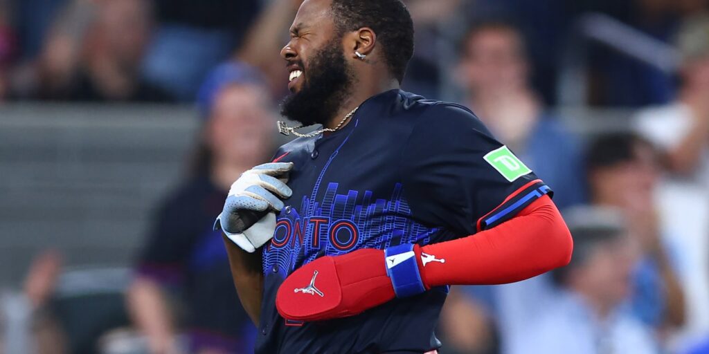 Vladimir Guerrero Jr. out of Blue Jays lineup vs. Yankees on August 15 2026