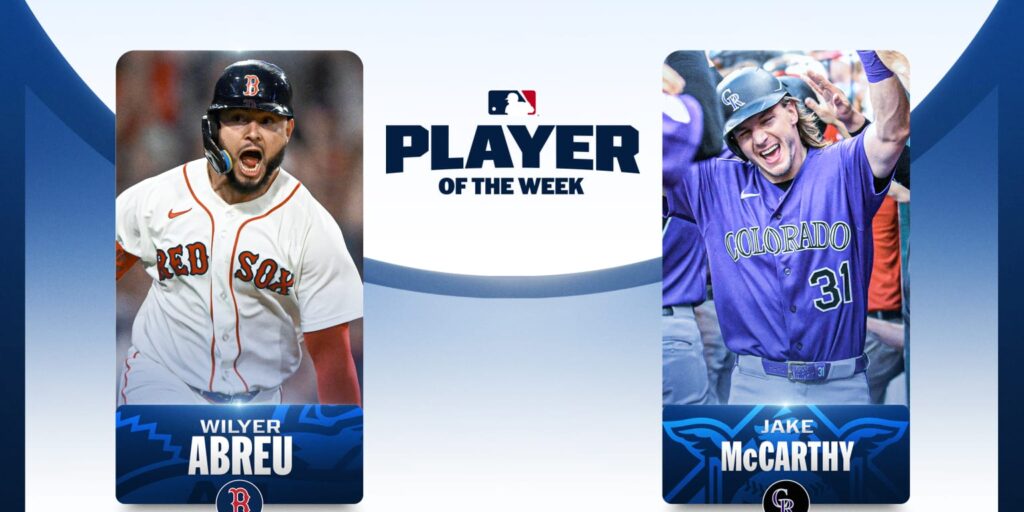 Wilyer Abreu, Jake McCarthy named Players of the Week