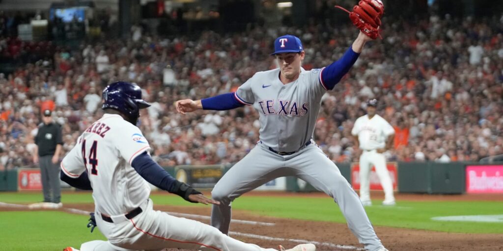 Yordan Alvarez scores winner on wild pitch for Astros Yordan Alvarez scores winner on wild pitch for Astros