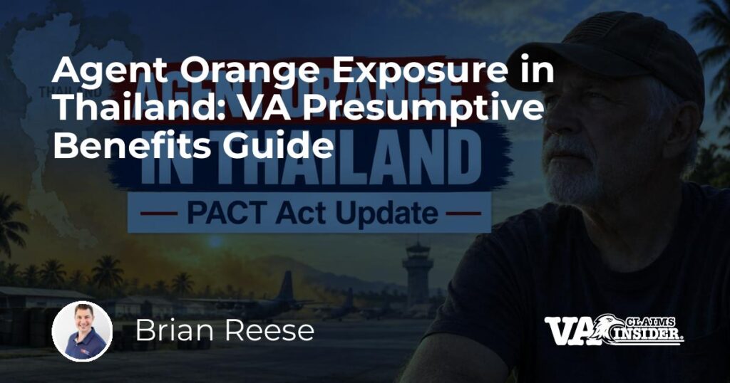 Agent Orange Exposure in Thailand: VA Presumptive Benefits Guide