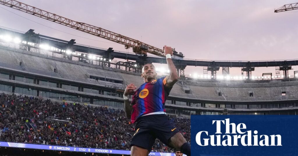 Champions League roundup: Raphinha shines as Barcelona thrash Feyenoord | Champions League Champions League roundup: Raphinha shines as Barcelona thrash Feyenoord | Champions League