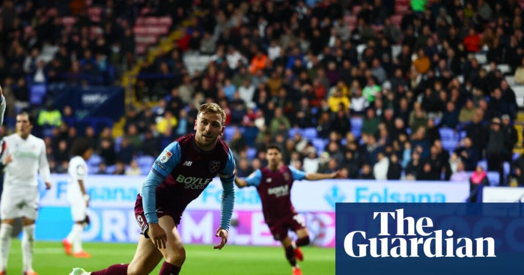 Championship roundup: West Ham go top after Bowen double sinks Bolton | Championship