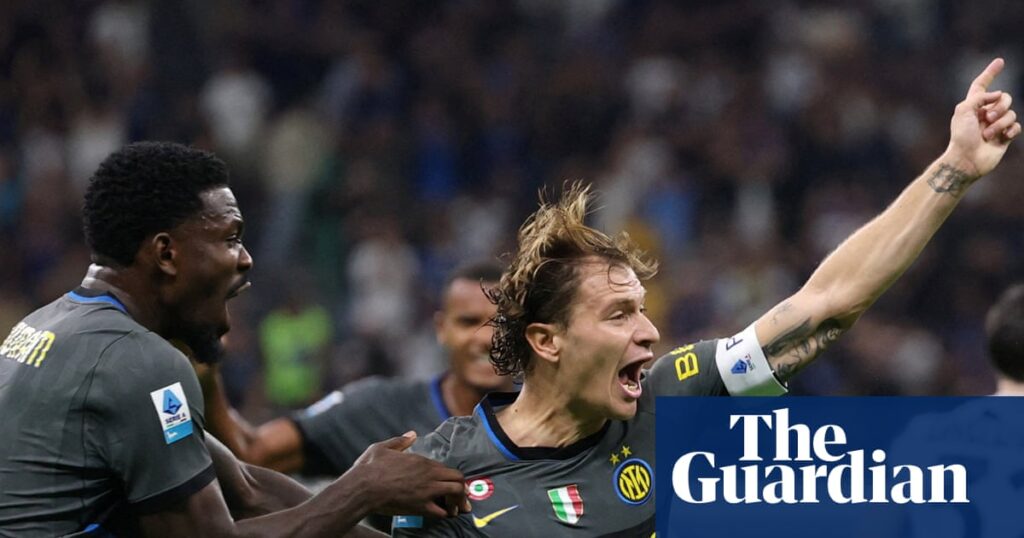 European football: Inter roar back to beat Udinese and join Roma at the top | European club football European football: Inter roar back to beat Udinese and join Roma at the top | European club football