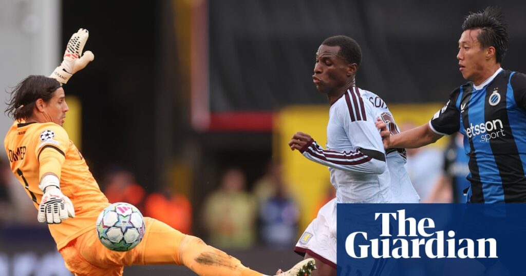 First-half treble powers Aston Villa to Champions League win at Club Brugge | Champions League