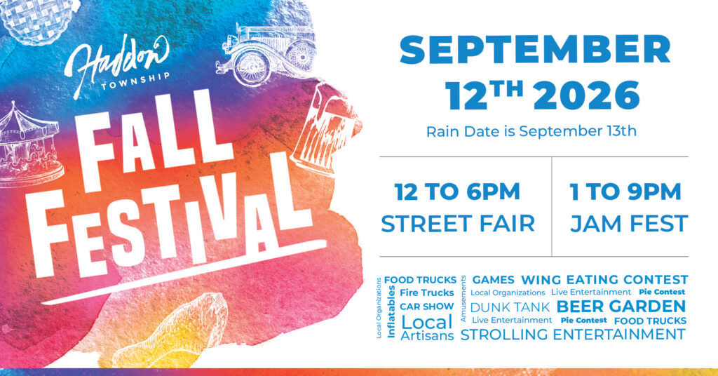 Haddon Township Fall Festival Returns Saturday, September 12