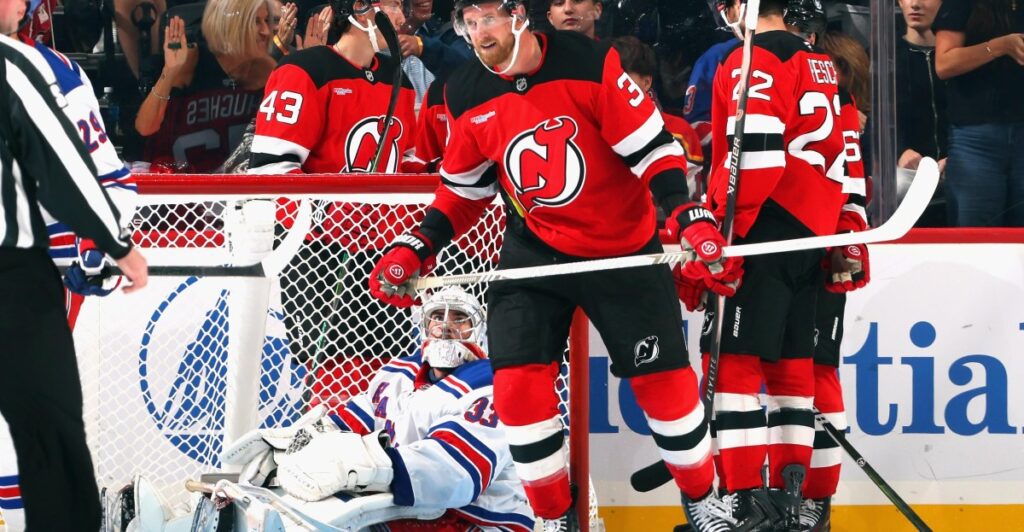 Hischier, Hughes, and Meier Score in 3-2 Preseason Win Over Rangers Hischier, Hughes, and Meier Score in 3-2 Preseason Win Over Rangers
