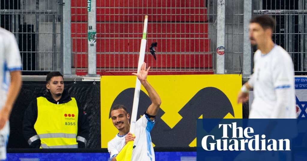 Israel’s Saied Abu Farchi sent off for corner flag celebration in defeat by Austria | Nations League