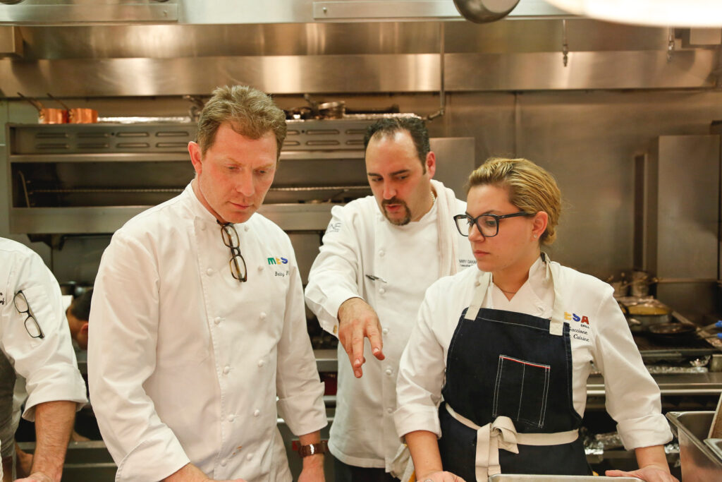 Montclair Chef Leia Gaccione Surprised Bobby Flay on His New Cooking Show 'The Line'