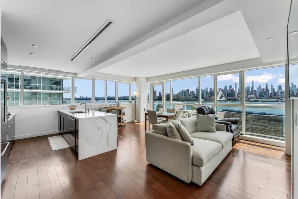 Panoramic Manhattan Views and a Private Terrace Define This Avora Residence 800 Avenue At Port Imperial Unit 618 Avora Weehawken Condo For Sale 2