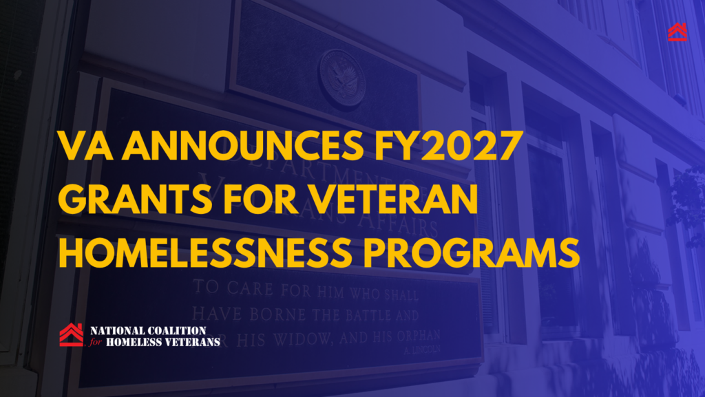 VA announces FY2027 funding for Veteran homelessness programs – National Coalition for Homeless Veterans
