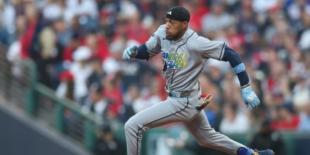 Chandler Simpson brings famous speed to World Series