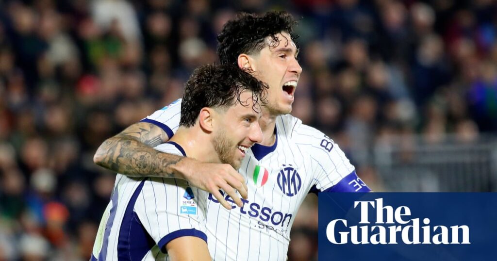 European football: Two late own goals return Inter to top of Serie A but Milan lose at home | European club football