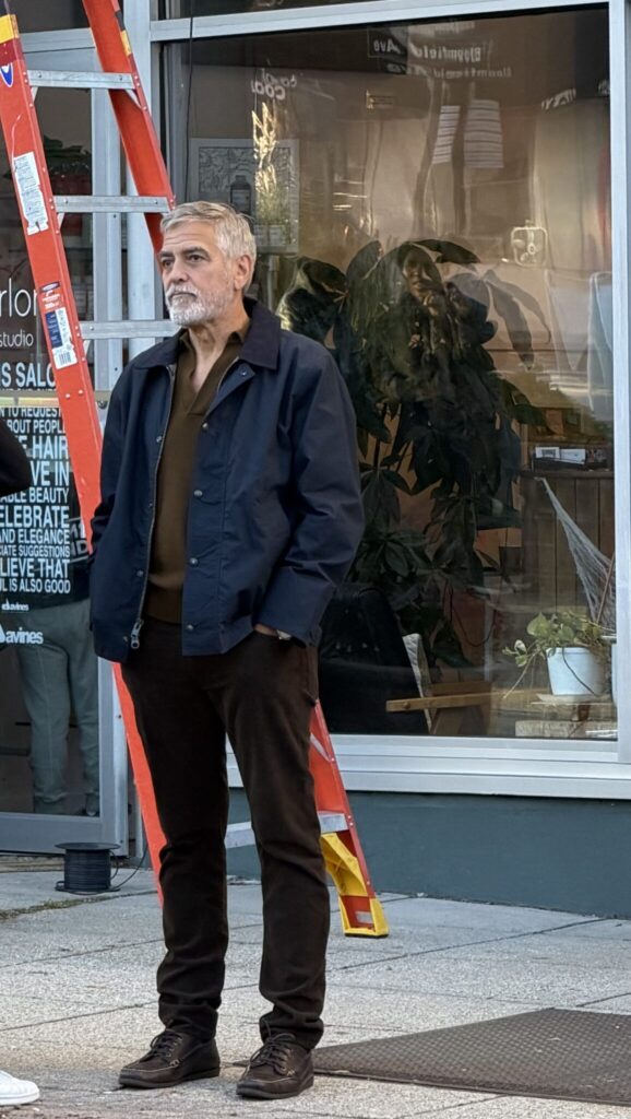 George Clooney Seen Filming New Movie in Montclair