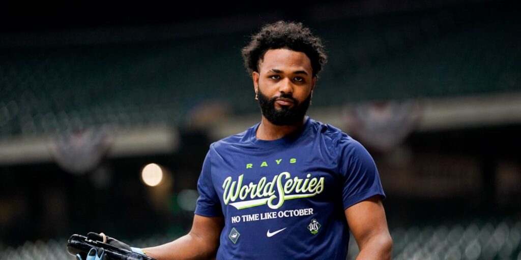 Junior Caminero damages American Family Field videoboard before World Series Game 1
