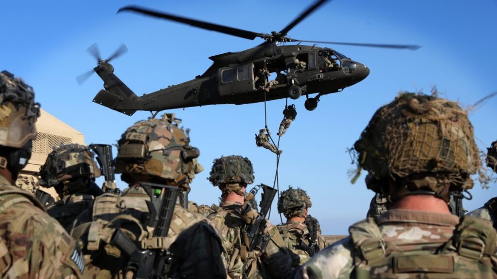 Large-scale air assaults could use drones, 101st commander says Large-scale air assaults could use drones, 101st commander says
