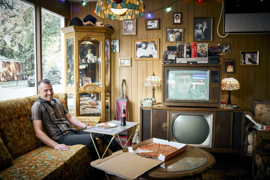 Casano’s owner Dave Ligas says the pizza spot’s decor is a time capsule to honor his grandmother.