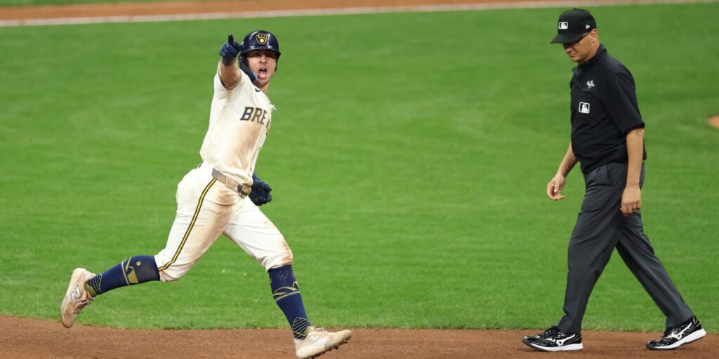 Sal Frelick hits game-tying home run in World Series Game 2 Sal Frelick hits game-tying home run in World Series Game 2